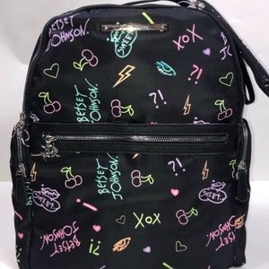 Betsy Johnson Backpack and Zip Pouch Set